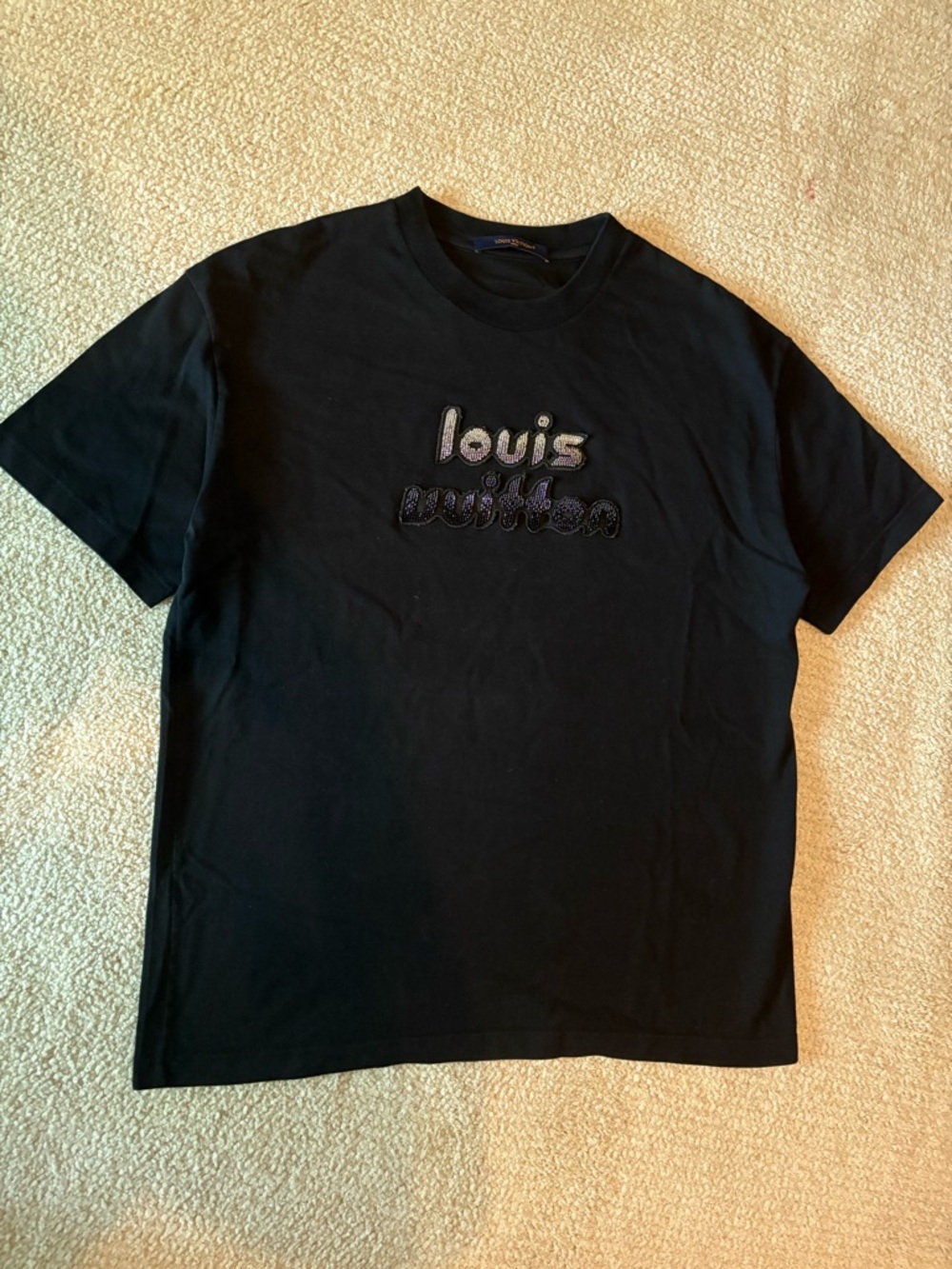 Louis Vuitton Beaded Spellout Tee